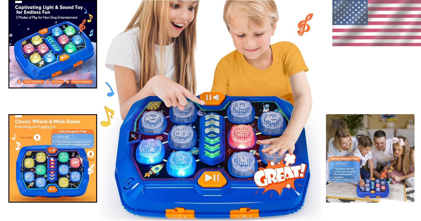 STEM Whack-a-Mole Game for Kids – Interactive Fun for Ages 3-8 with Safety Focus