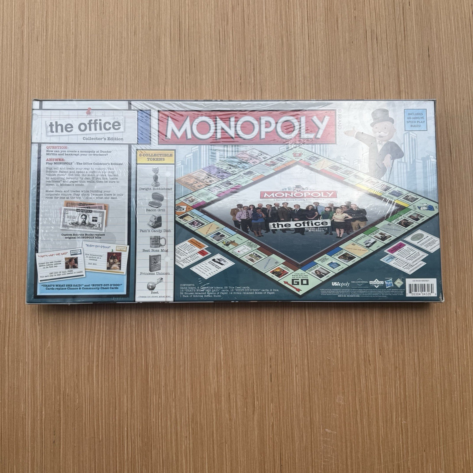 2010 Hasbro Monopoly The Office Collector’s Edition Board New Sealed