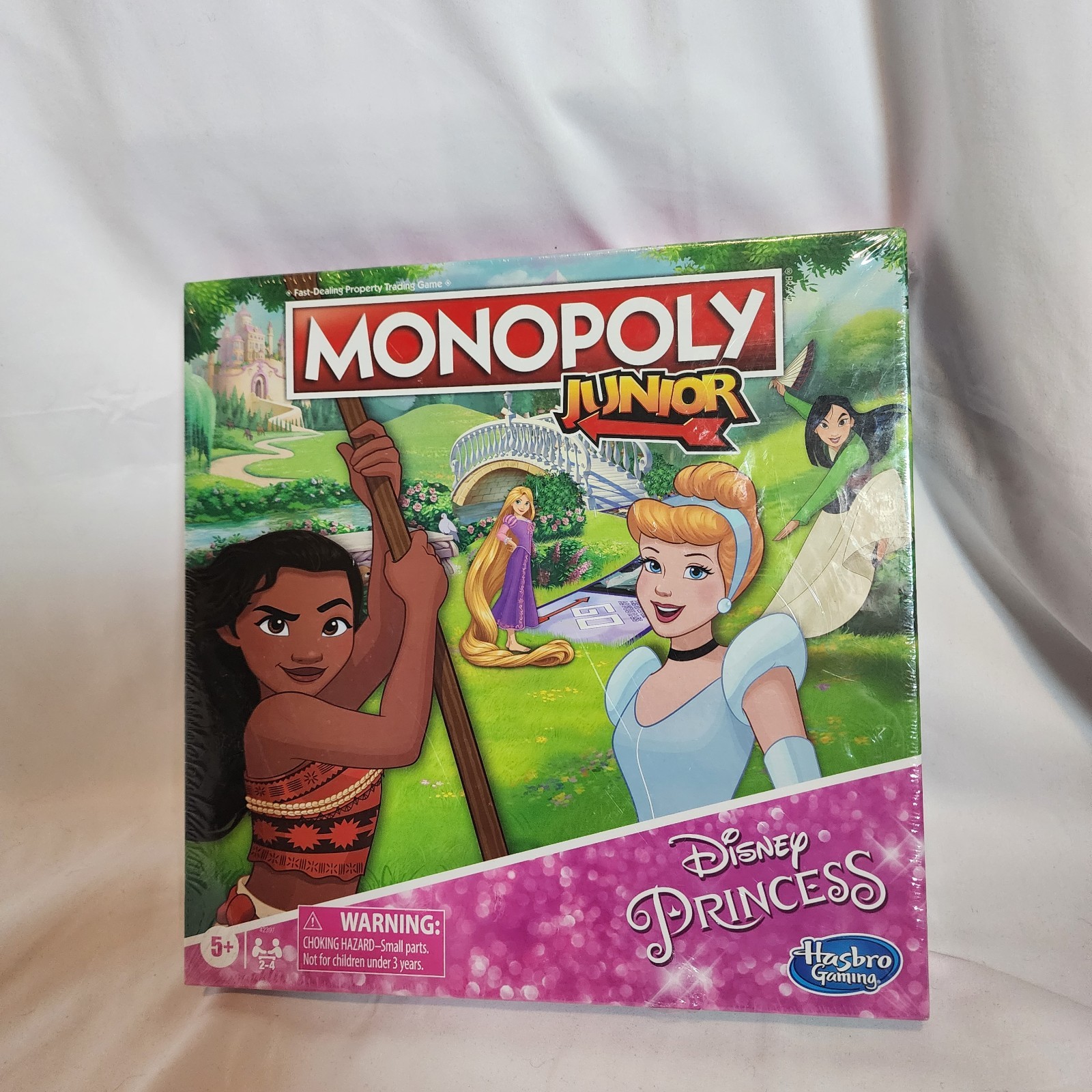 Monopoly Junior Disney Princess SEALED NEW Hasbro Gaming 2020 Moana Mulan