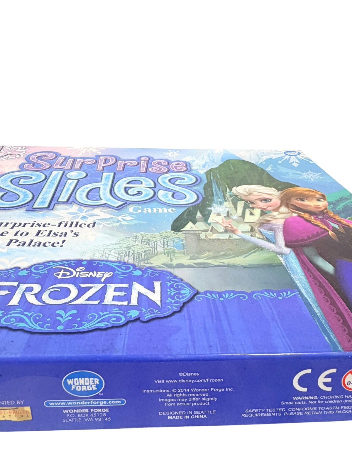 Disney Frozen Surprise Slides Board Game 2014 Wonder Forge Anna Elsa Olaf
