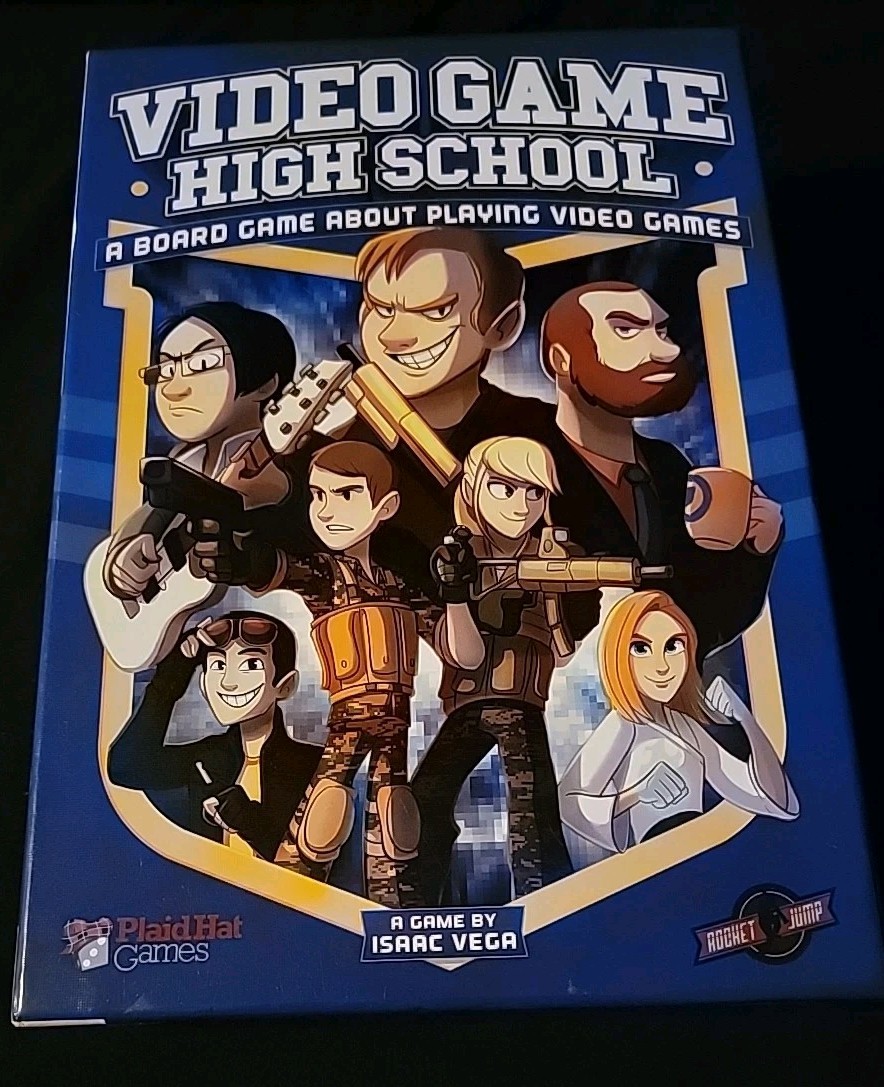 Plaid Hat Boardgame Video Game High School Box VG 2014 Complete ( Read/ See Pics