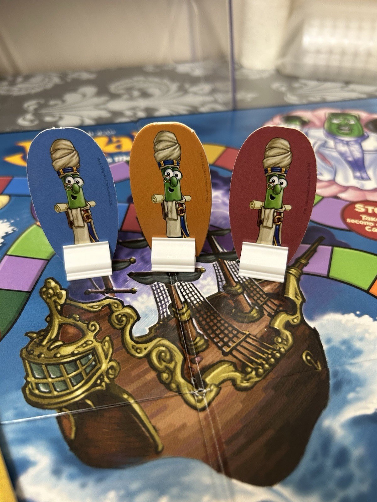 Vintage Jonah The Overboard Adventure Talicor VeggieTales Board Game Parts Only