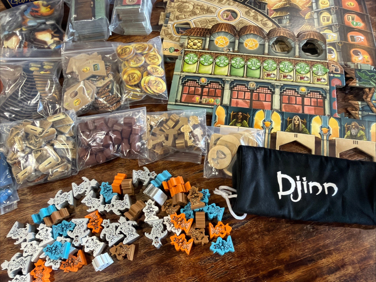 Djinn Board Game new Benjamin Schwer Pegasus Spiele 2023 H@ll Games CIB Complete