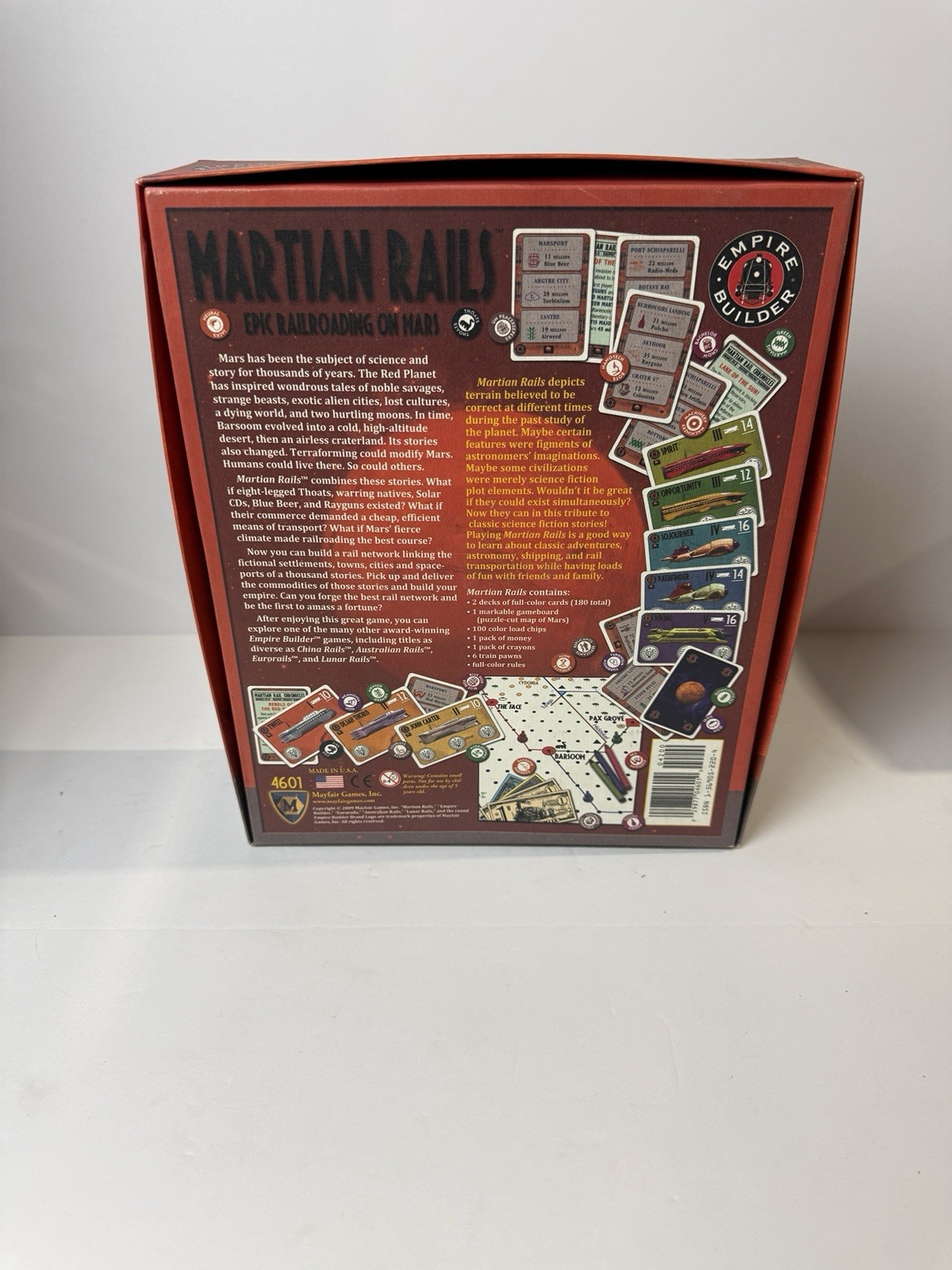 Martian Rails by M. Robert Stribula (2009) Mayfair Games USED, VG/EX