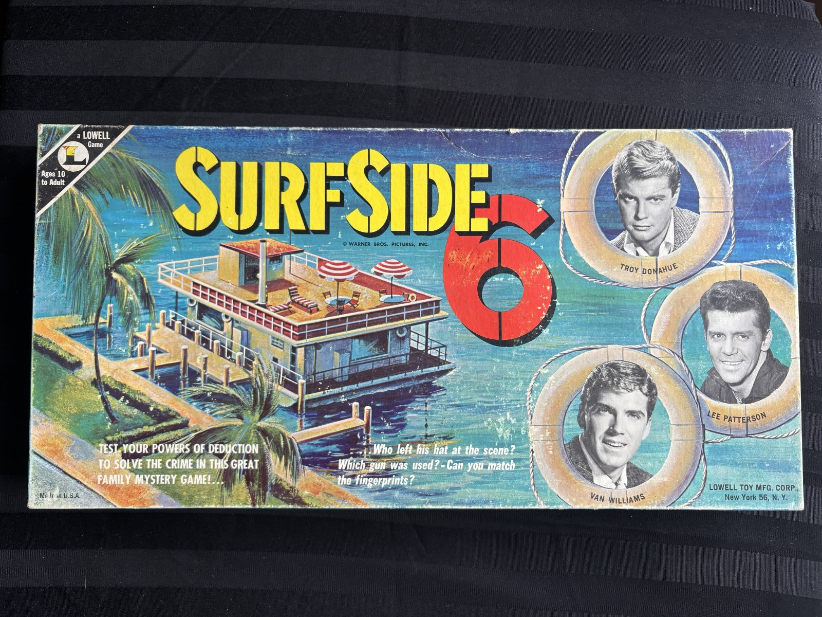Surfside 6 Board Game, Vintage 1960s, Lowell Toy Corp Rare Unopened Inside