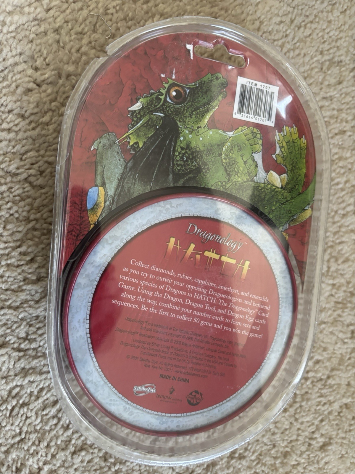 Hatch Dragonology Card Game Pack Tin Sababa Toys NEW