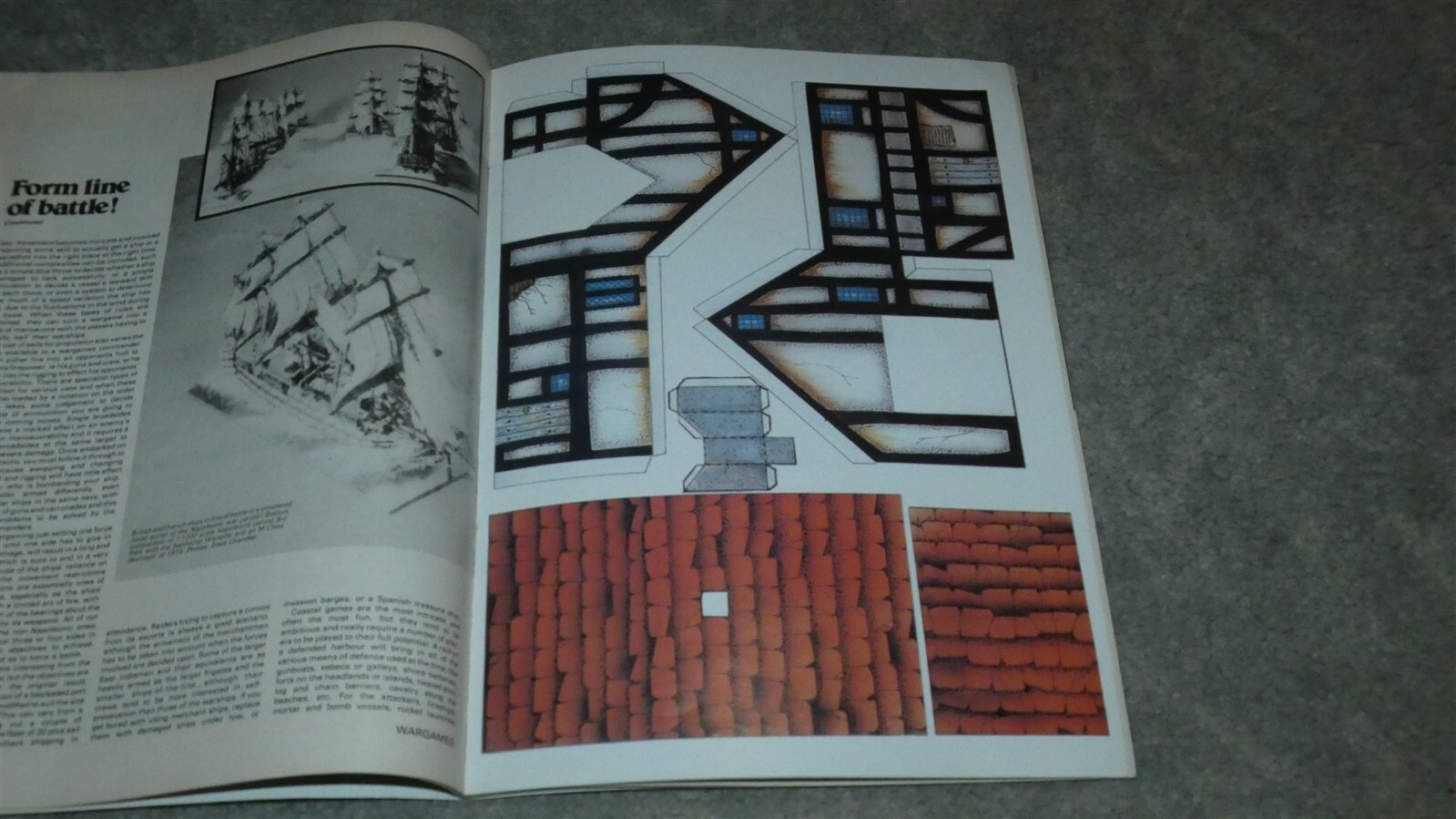 Wargames! Hobby Magazine, with Cardstock Warhammer Buildings