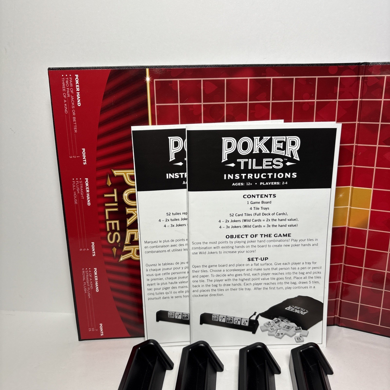 Masterpieces POKER TILES Board Game Strategy Tile Game Exciting Poker Action!