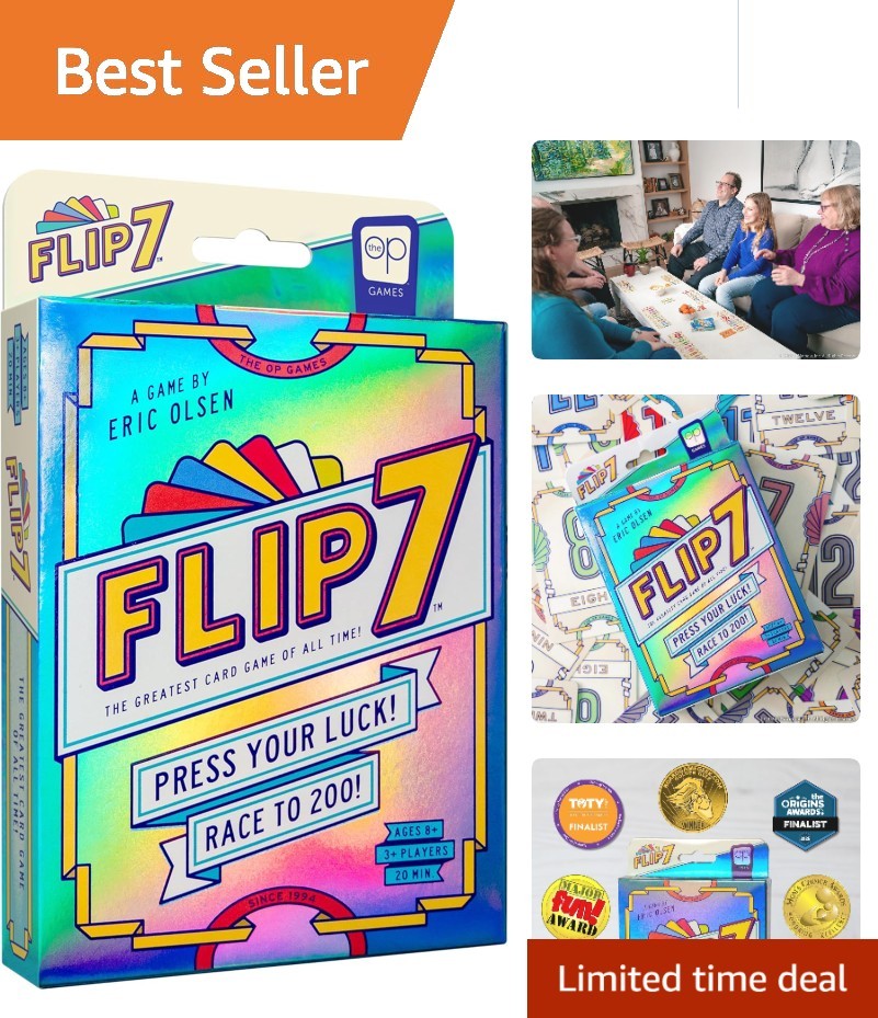 Addictive Flip 7 Card Game – Quick to Learn & Perfect for Family Game Nights
