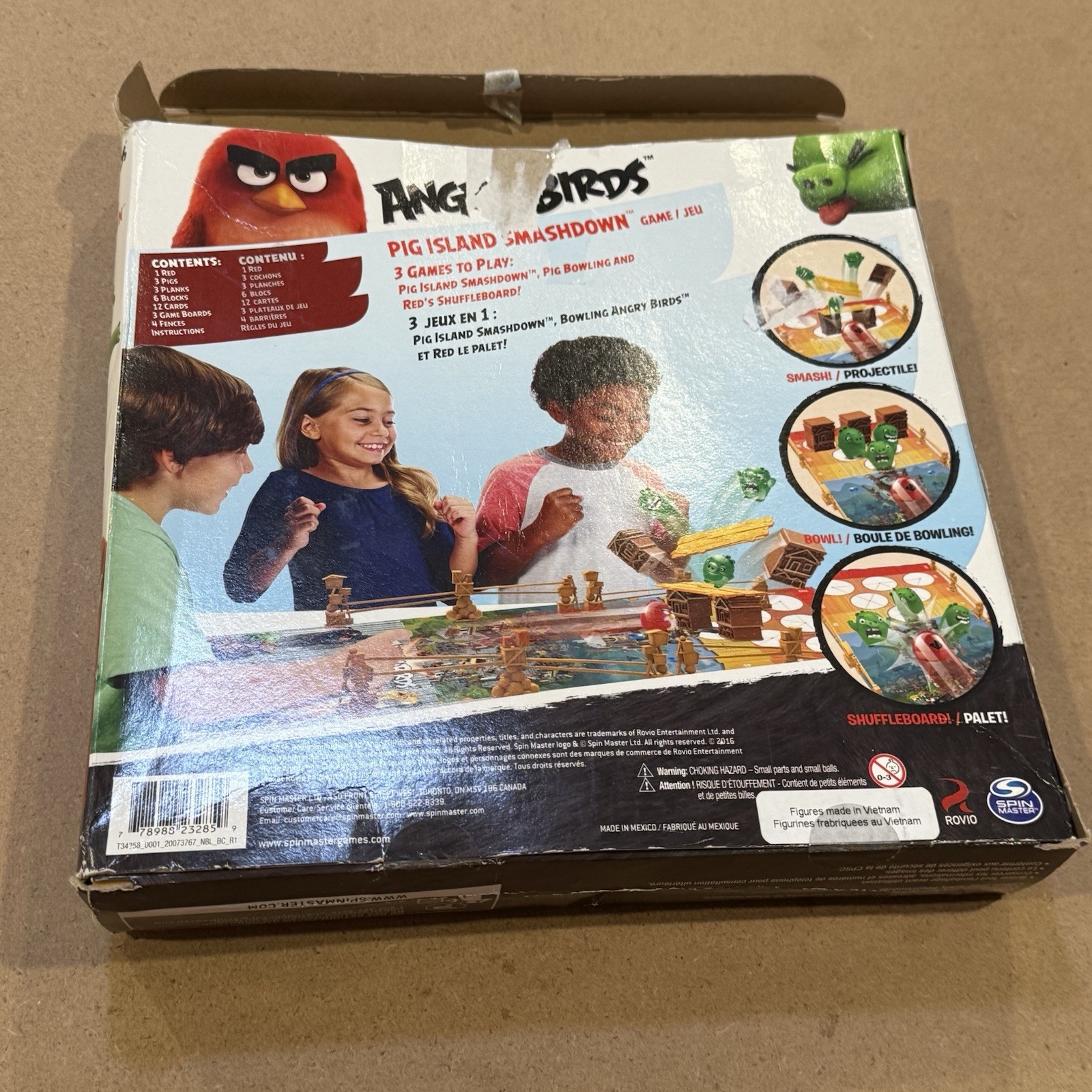 Angry Birds Pig Island Smash Down Game Spin Master 2016 Complete