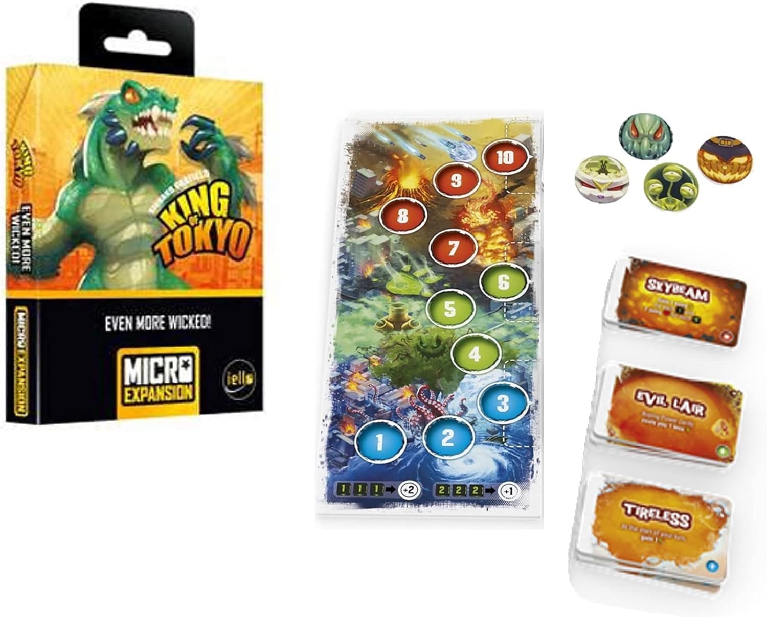 Enhance King of Tokyo Gameplay with Wickedness Gauge! – Ages 10+, 1-4 Players