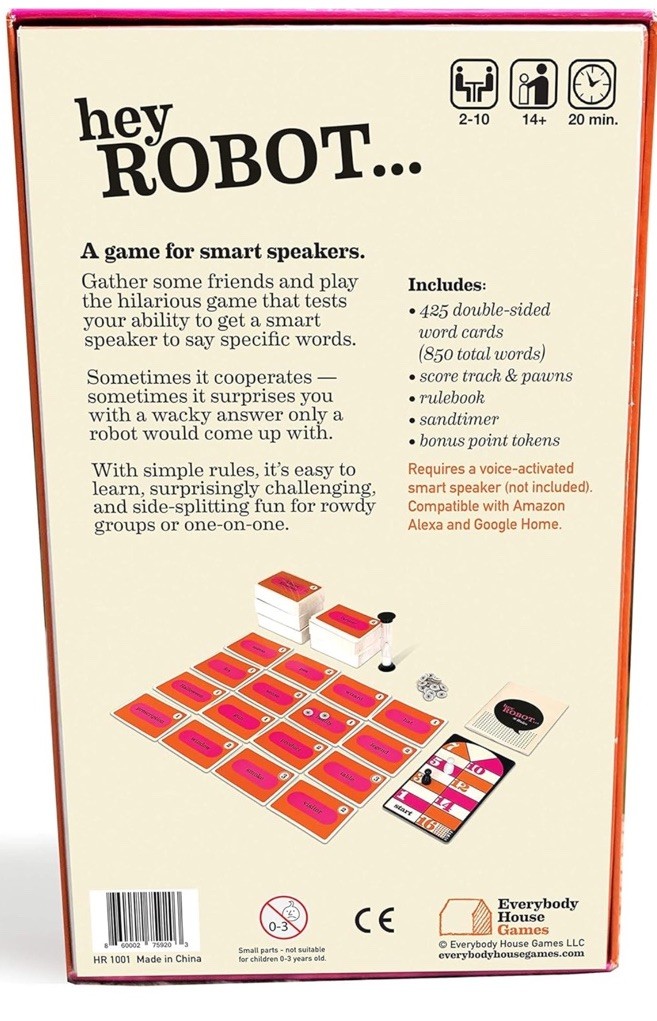 NEW Hey Robot By Everybody House Game For Smart Speakers SEALED Kickstarter