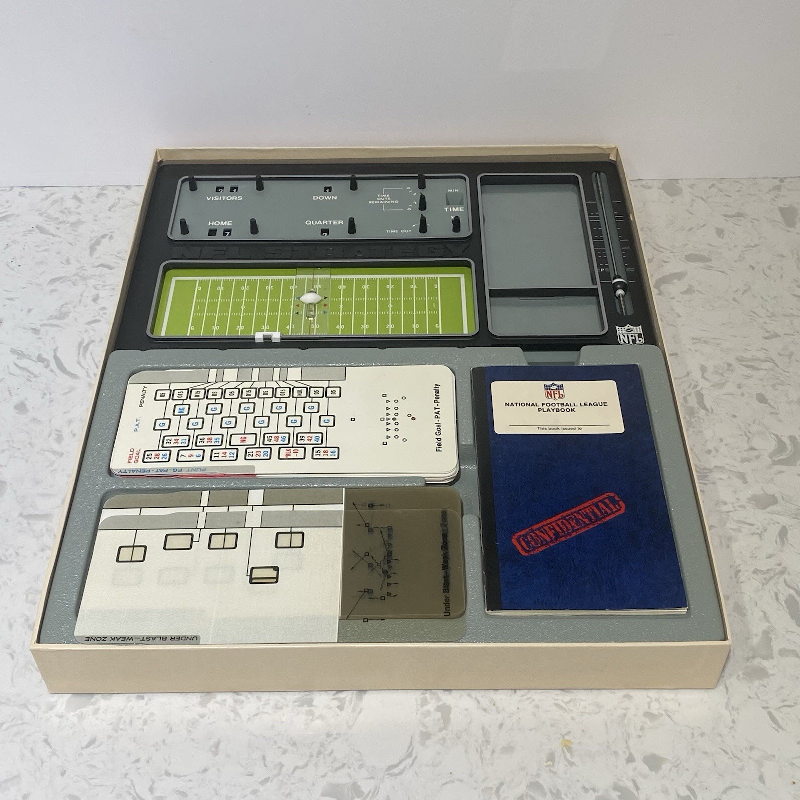 1970 Vintage NFL National Football League Strategy Game by Tudor COMPLETE Read