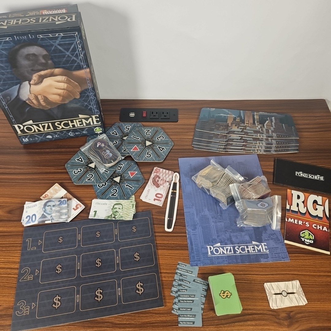 Ponzi Scheme Board Game TMG 2015 Complete