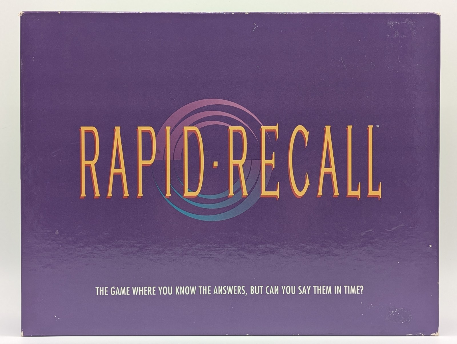 Vintage Rapid Recall Board Game (1993) Fast Fun Memory 100% Complete