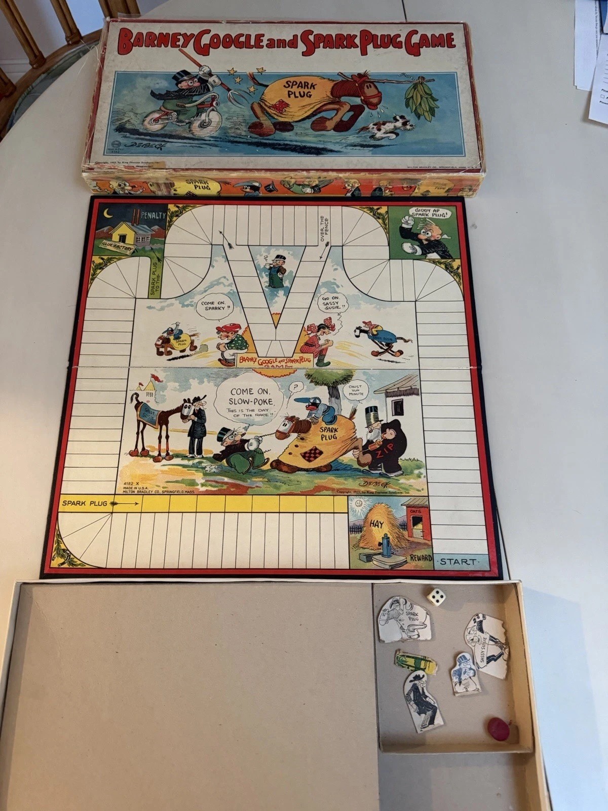 VINTAGE 1923 – Barney Google and Spark Plug Game – King Features Syndicate