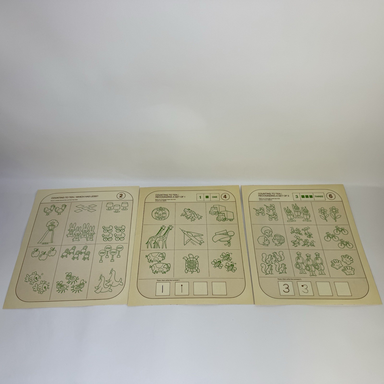 Milton Bradley Counting To Ten Write On Wipe Off Educational Game 1977 7688 0-10