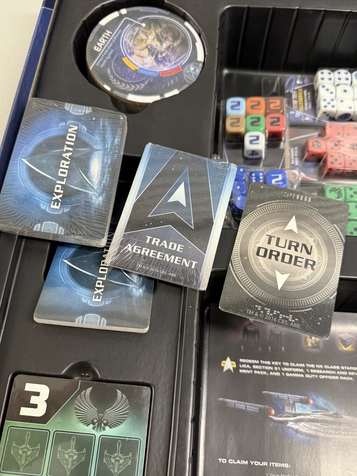 Star Trek Ascendency COMPLETE open NEVER PLAYED but UNPUNCHED Gale Force Nine