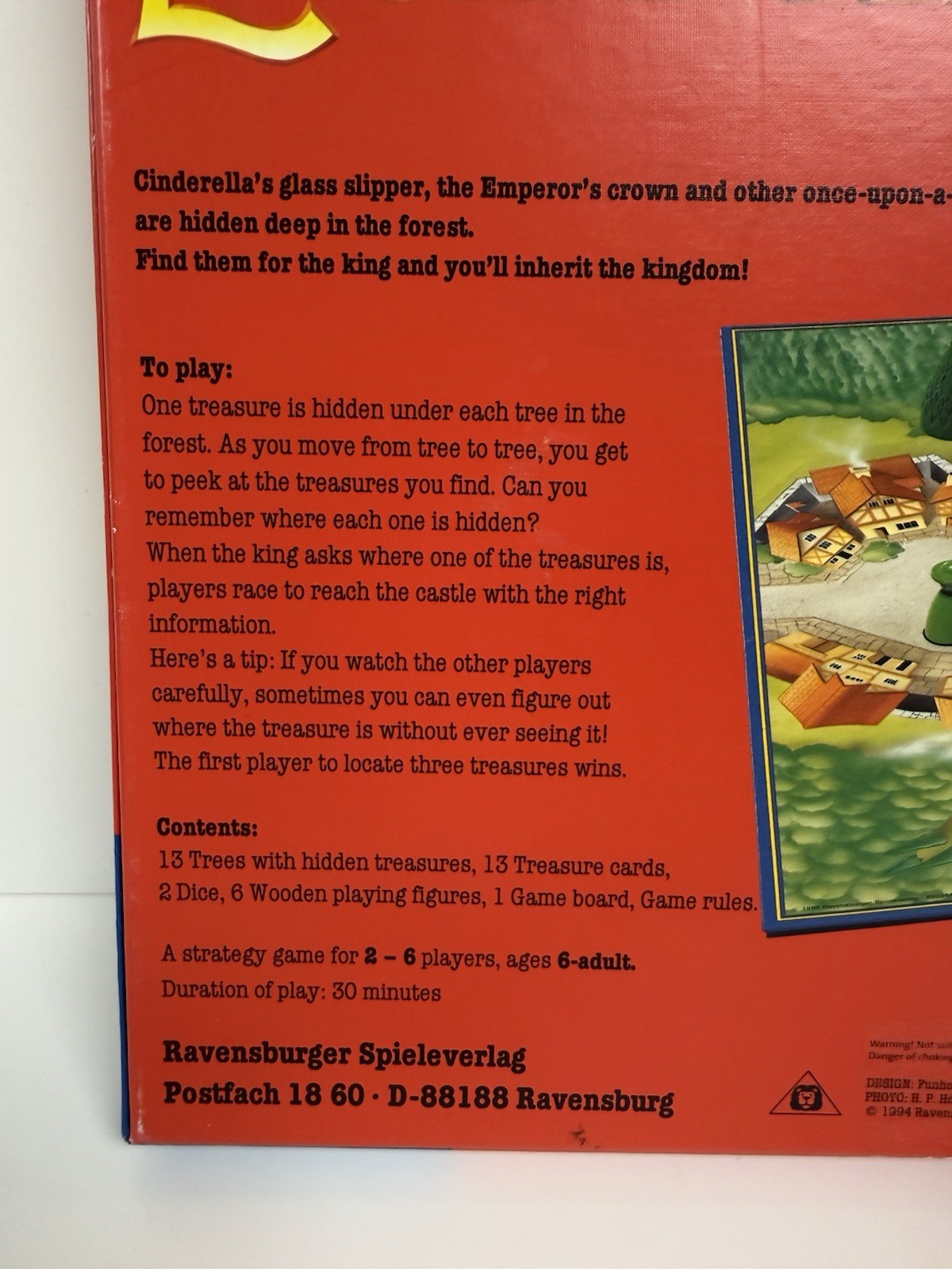 Enchanted Forest Board Game – Vintage 1994 Ravensburger – 100% Complete