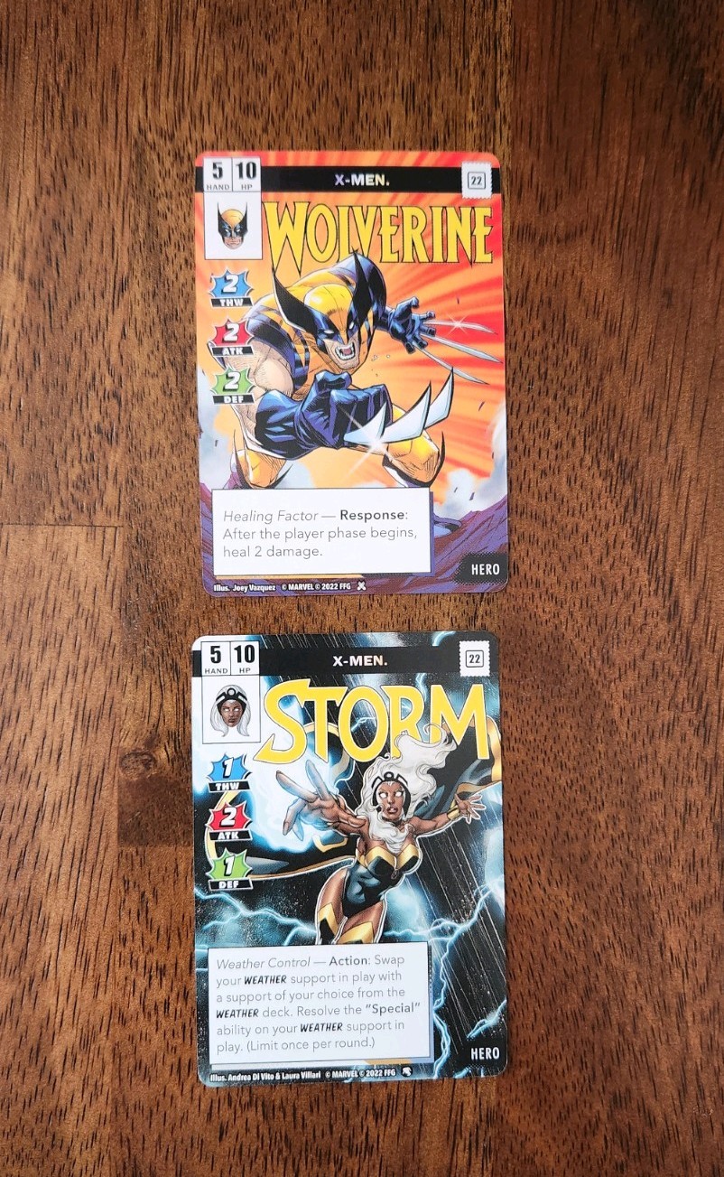 Marvel Champions Mutant Genesis X-Men Hero Promo Cards