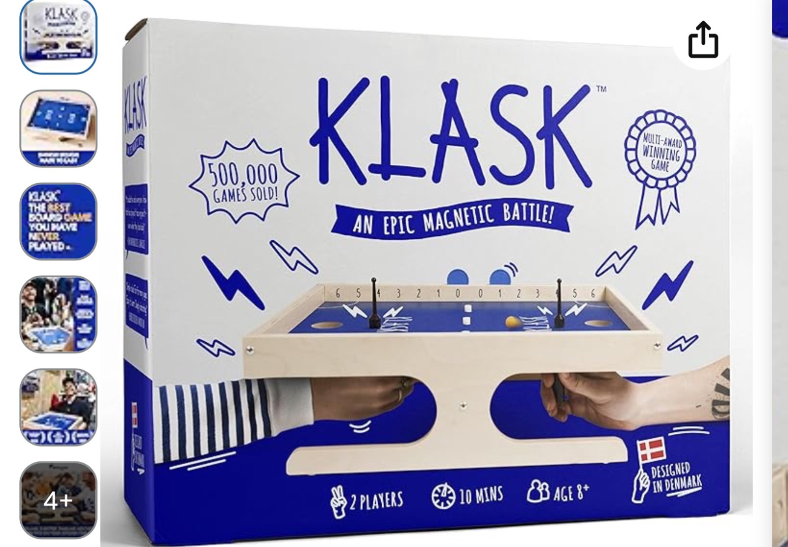 Buffalo Games 182 KLASK The Magnetic Game of Skill Board Game Complete New