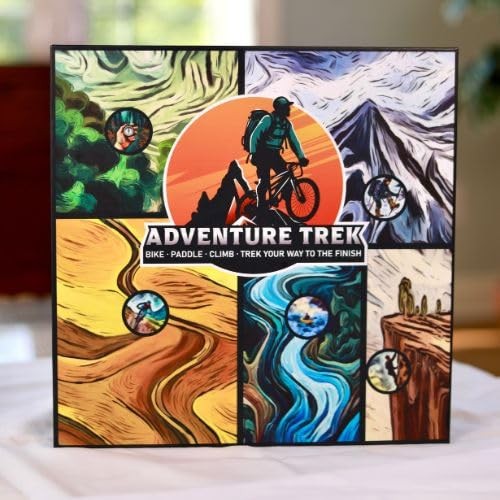 Board Game – NEW Strategy Board Game for 2-5 Players. Bike, Paddle, Trek, Cli…