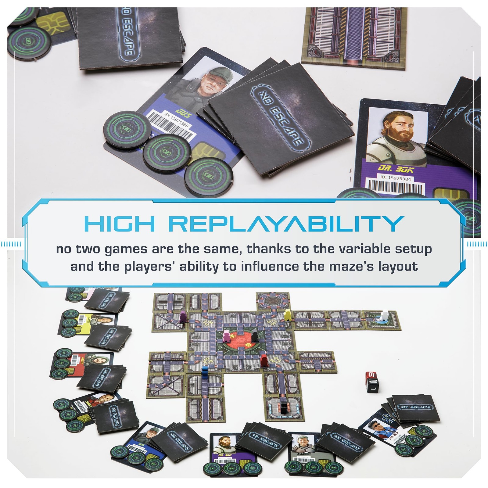 No Escape Board Game – Strategy Board Games for Adults, Family Games, Party G…