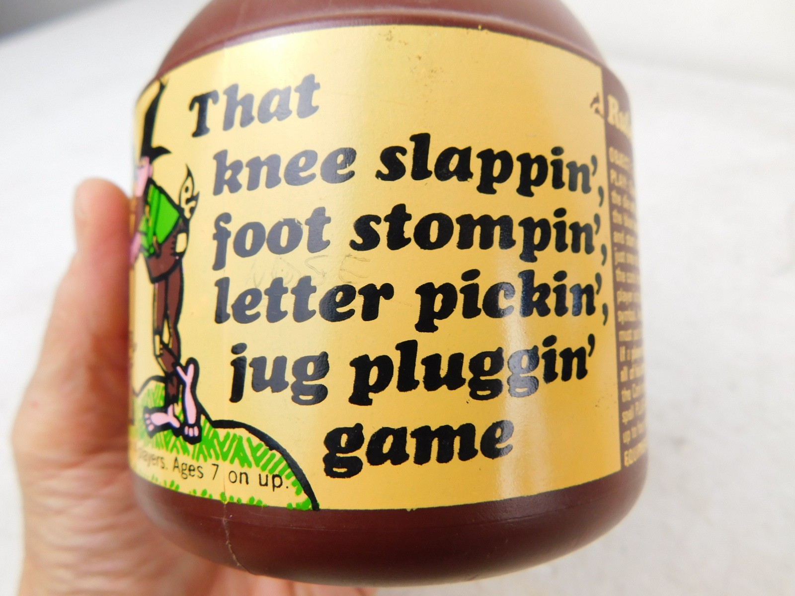 1969 PLUG A JUG Parker Brothers Game Vintage No. 18 Fast Action FUN Letter Toy