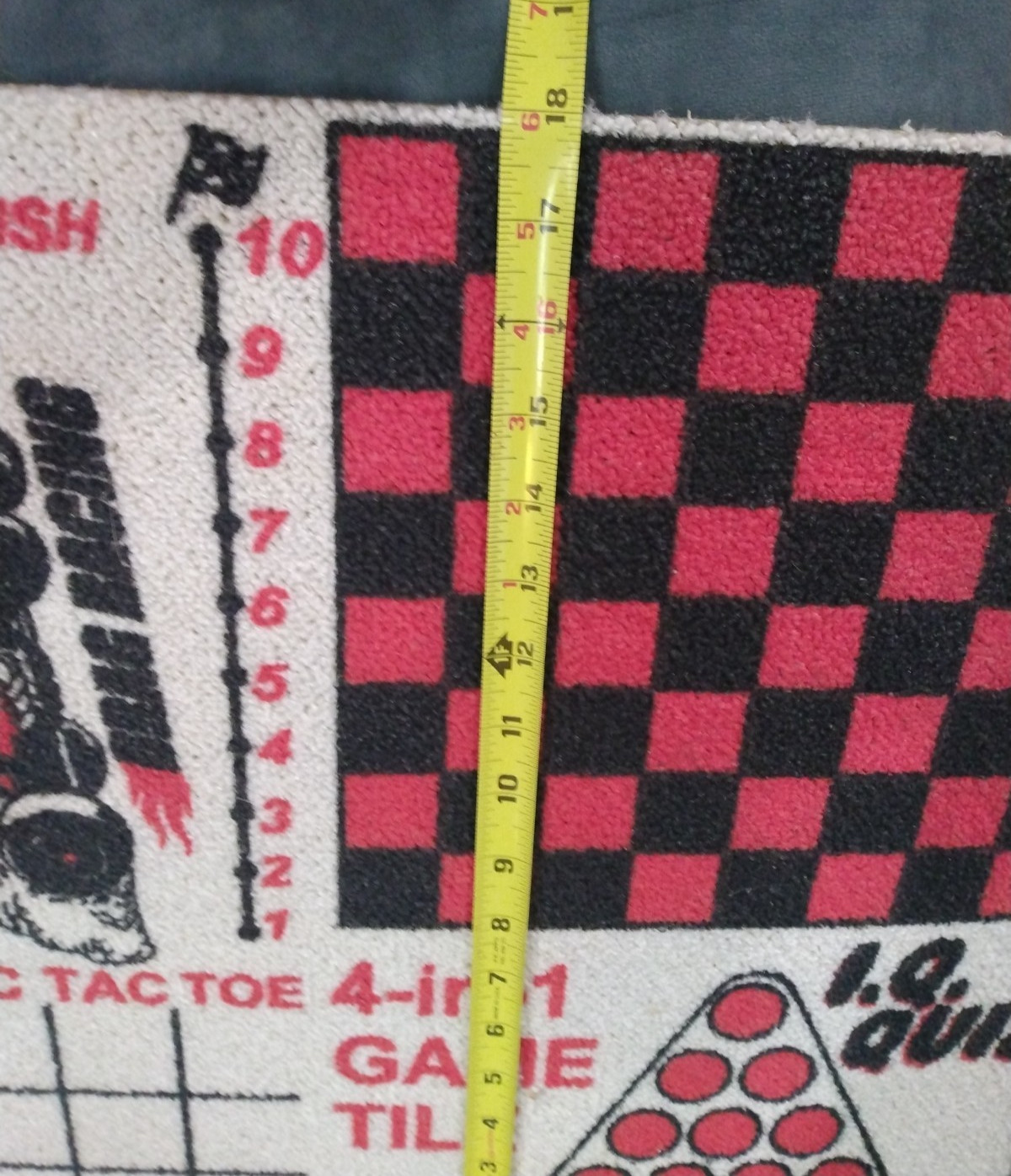 Vintage 97 Floor Games 4 n 1 Tile/Carpet Ventura Made in USA 18 x 18