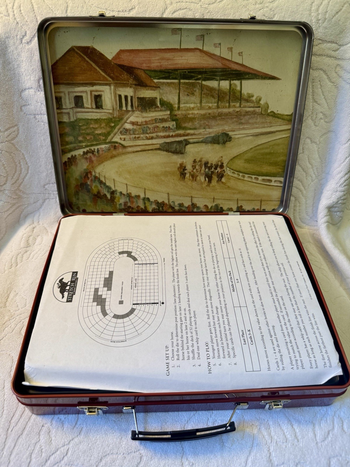 OLD CENTURY STRETCH RUN HORSE RACING GAME FRONT PORCH CLASSICS, INC. AGES 8+