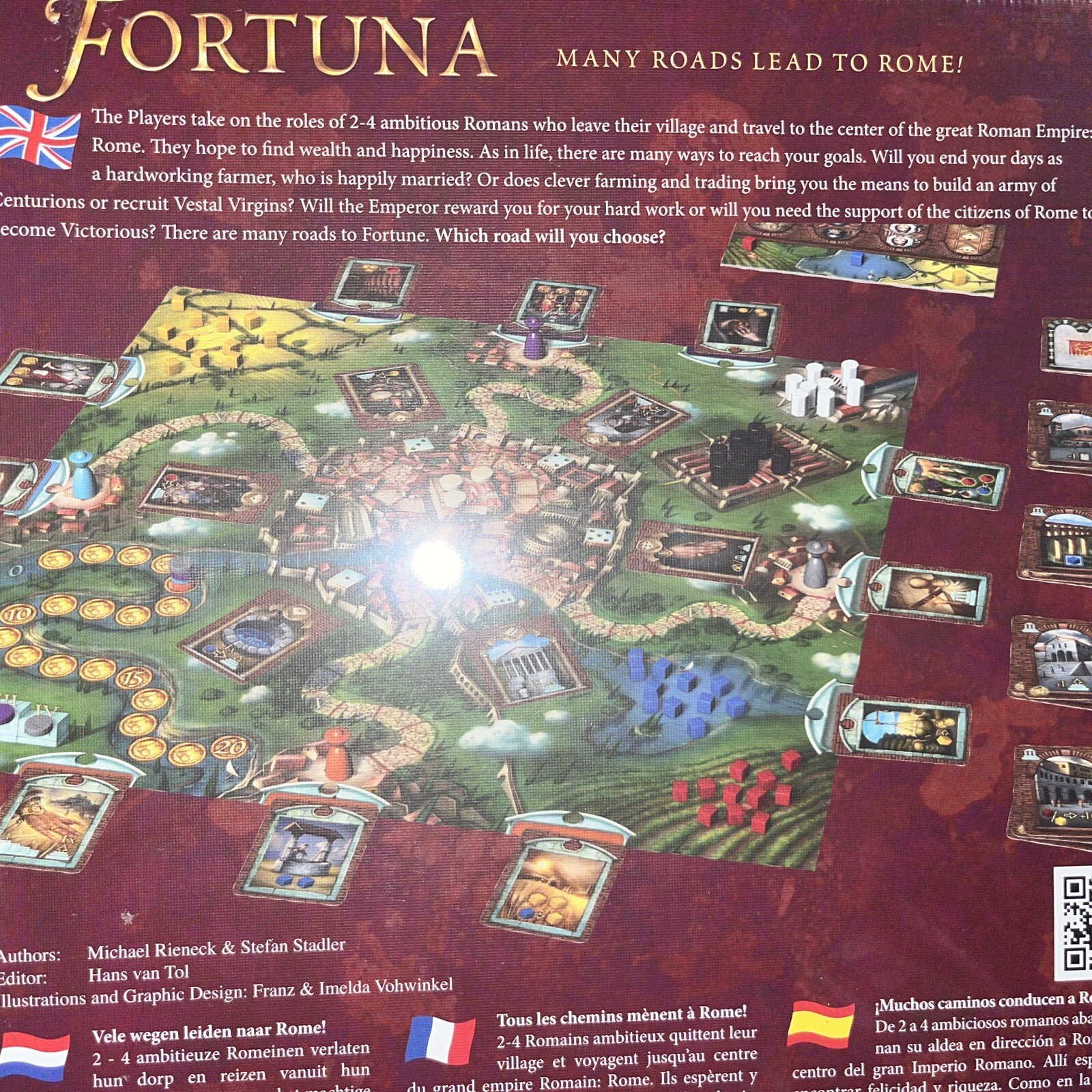 Fortuna Board Game Roman Empire Centurion Michael Rieneck Factory Sealed