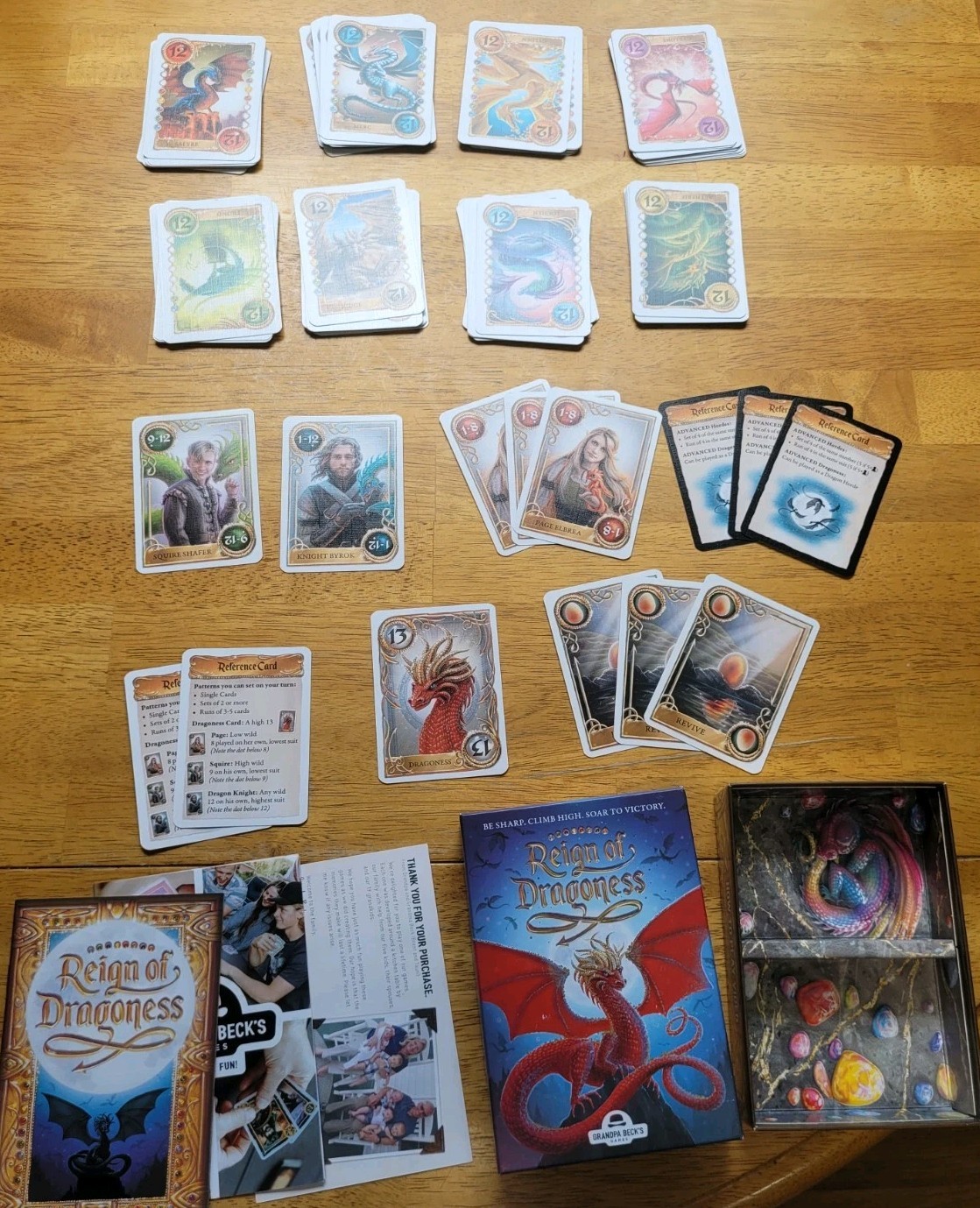 Grandpa Beck’s Games Skull King & Reign Of Dragoness Cards Complete In Box Set