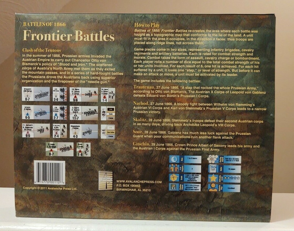Avalanche Press: Battles of 1866 – Frontier Battles (APL0112)