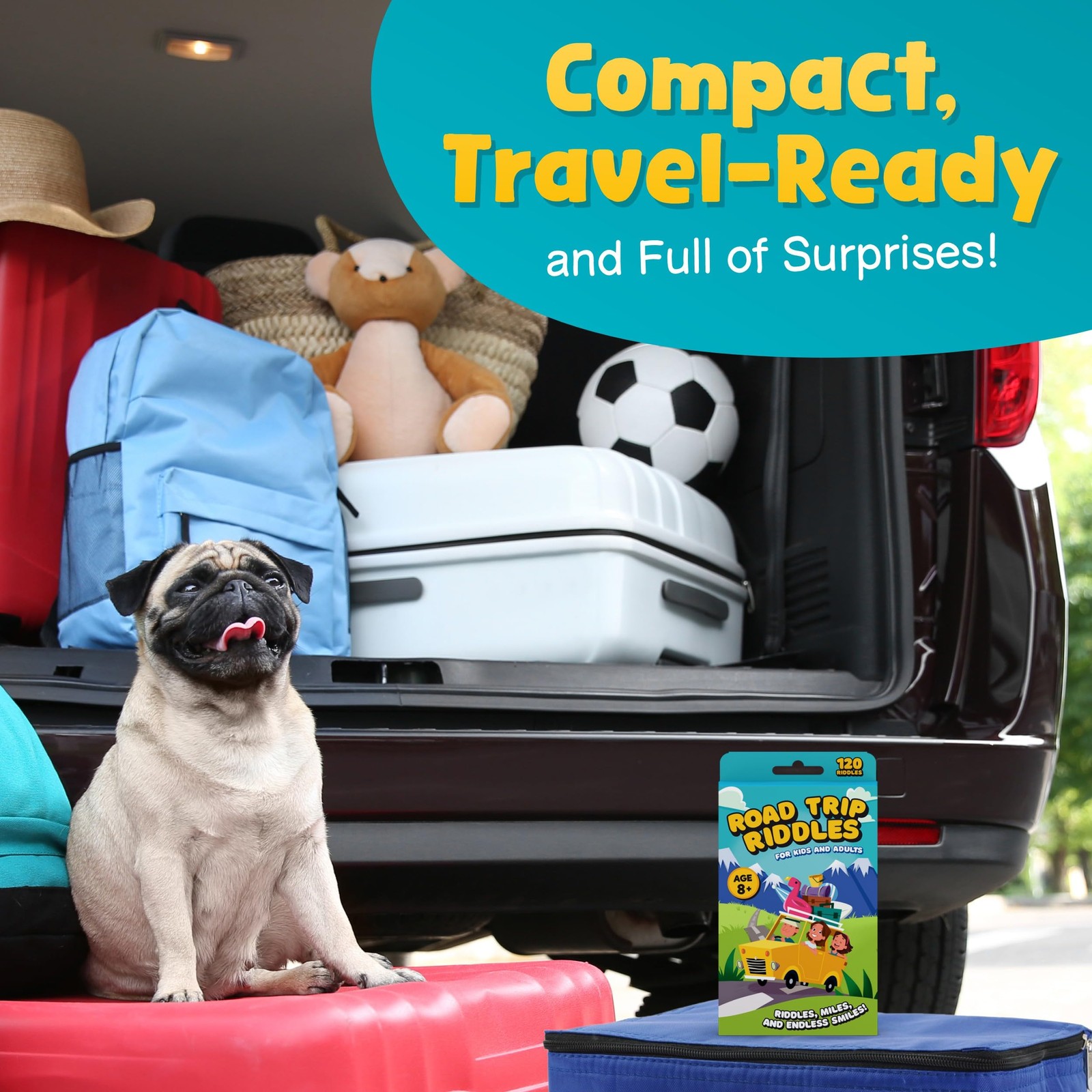 120 Road Trip Riddles – Road Trip Car Game for Kids