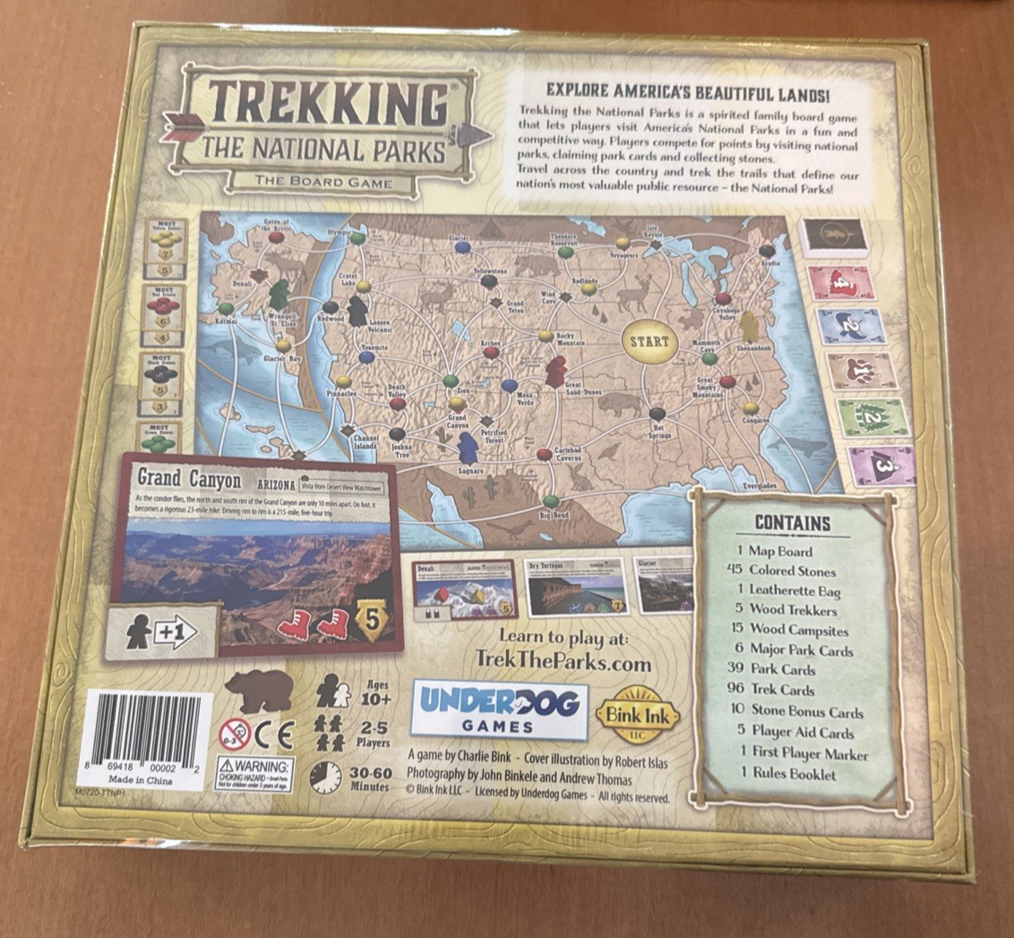 Trekking the National Parks Board Game Second Edition Underdog Games