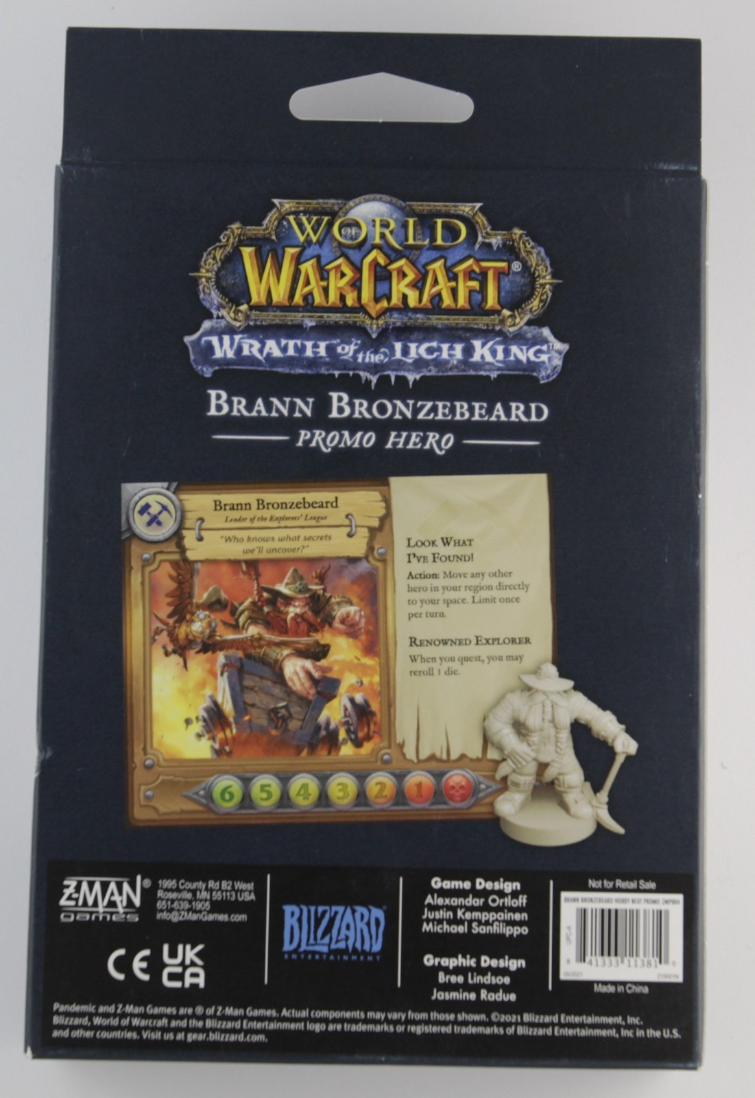 Brann Bronzebeard Promo Hero – Wrath of the Lich King Board Game (New)