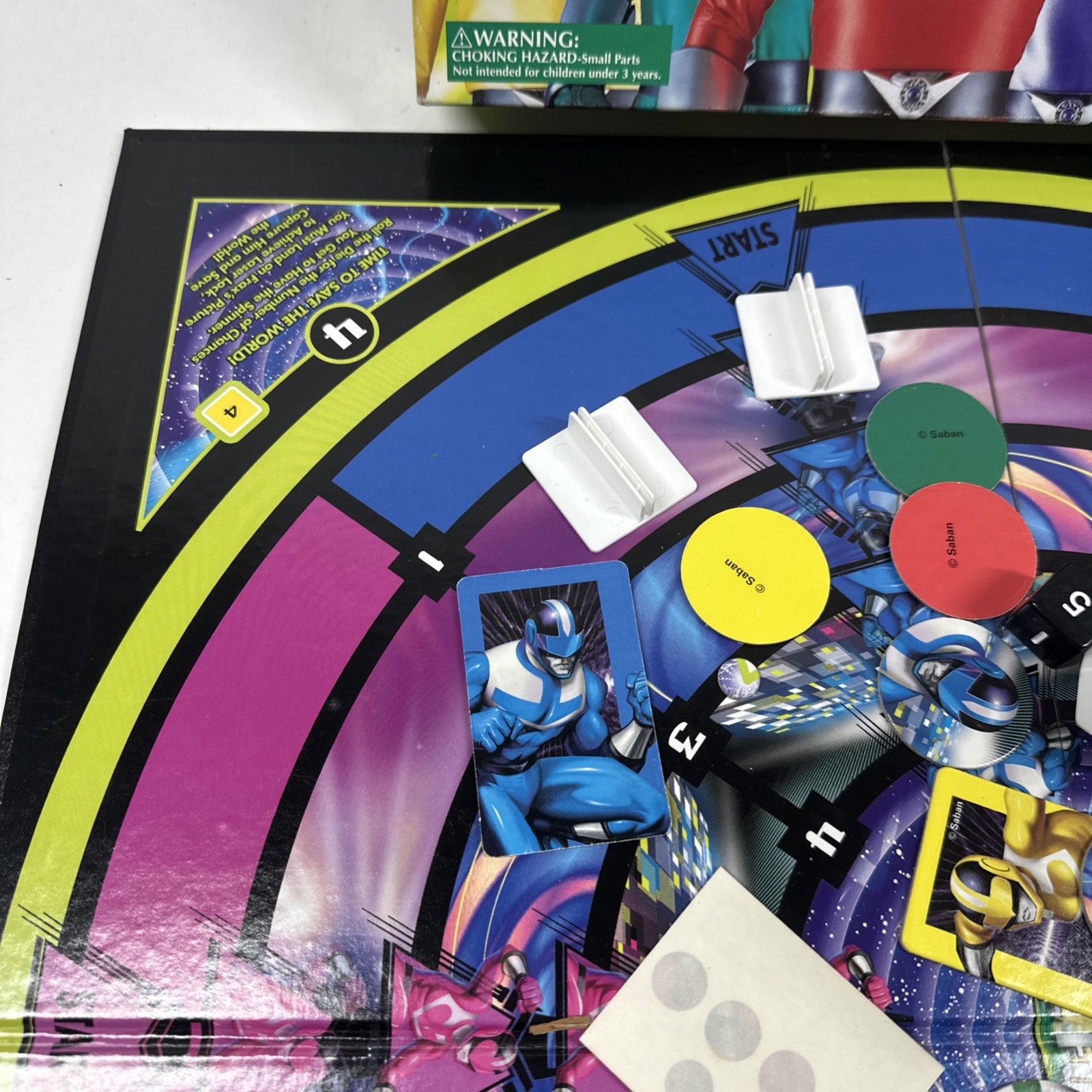 Power Rangers Board Game 2001 Missing 1 Pink Disk