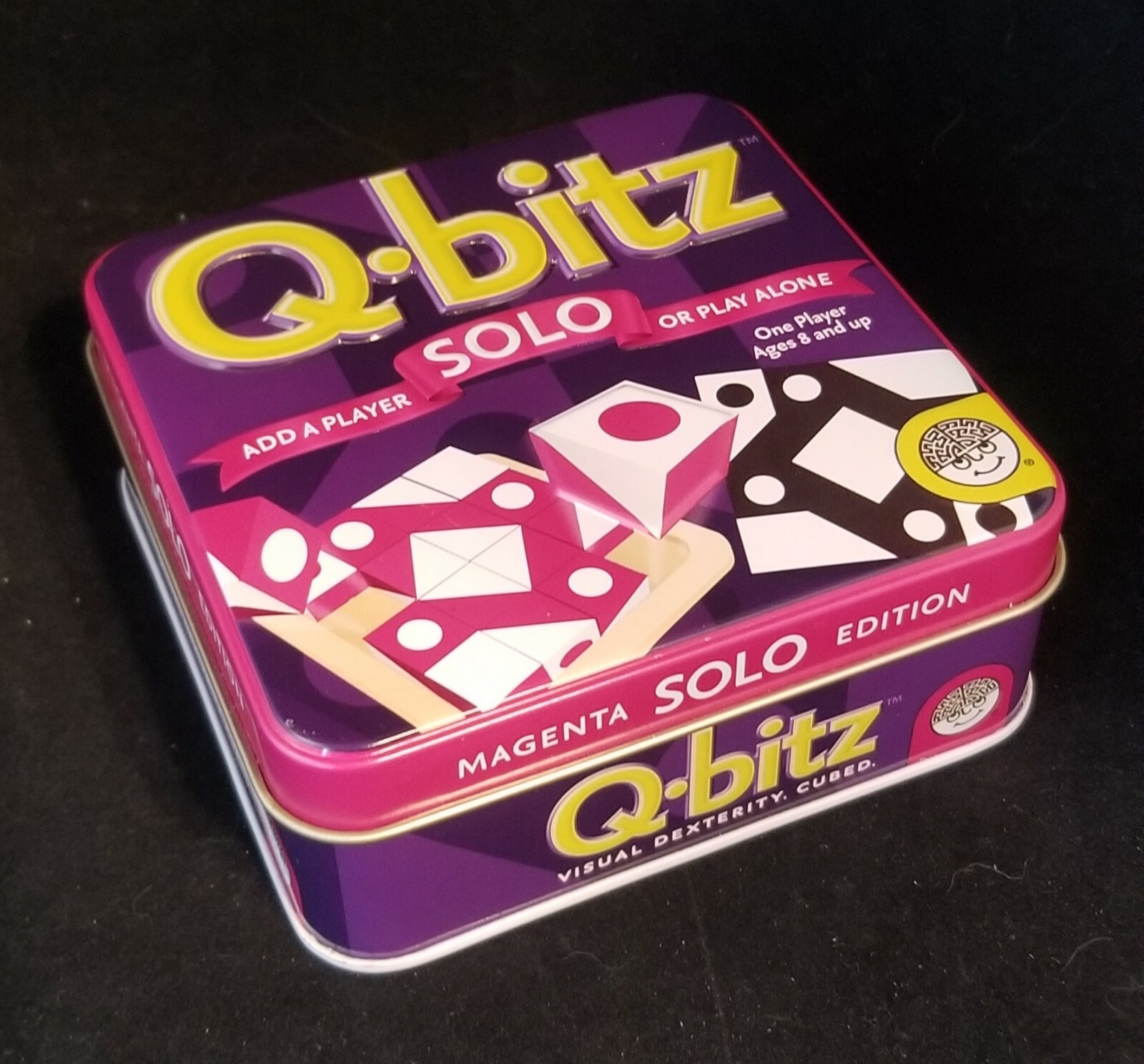 Q-Bitz Solo Game Magenta Edition Visual Dexterity. Cubed.
