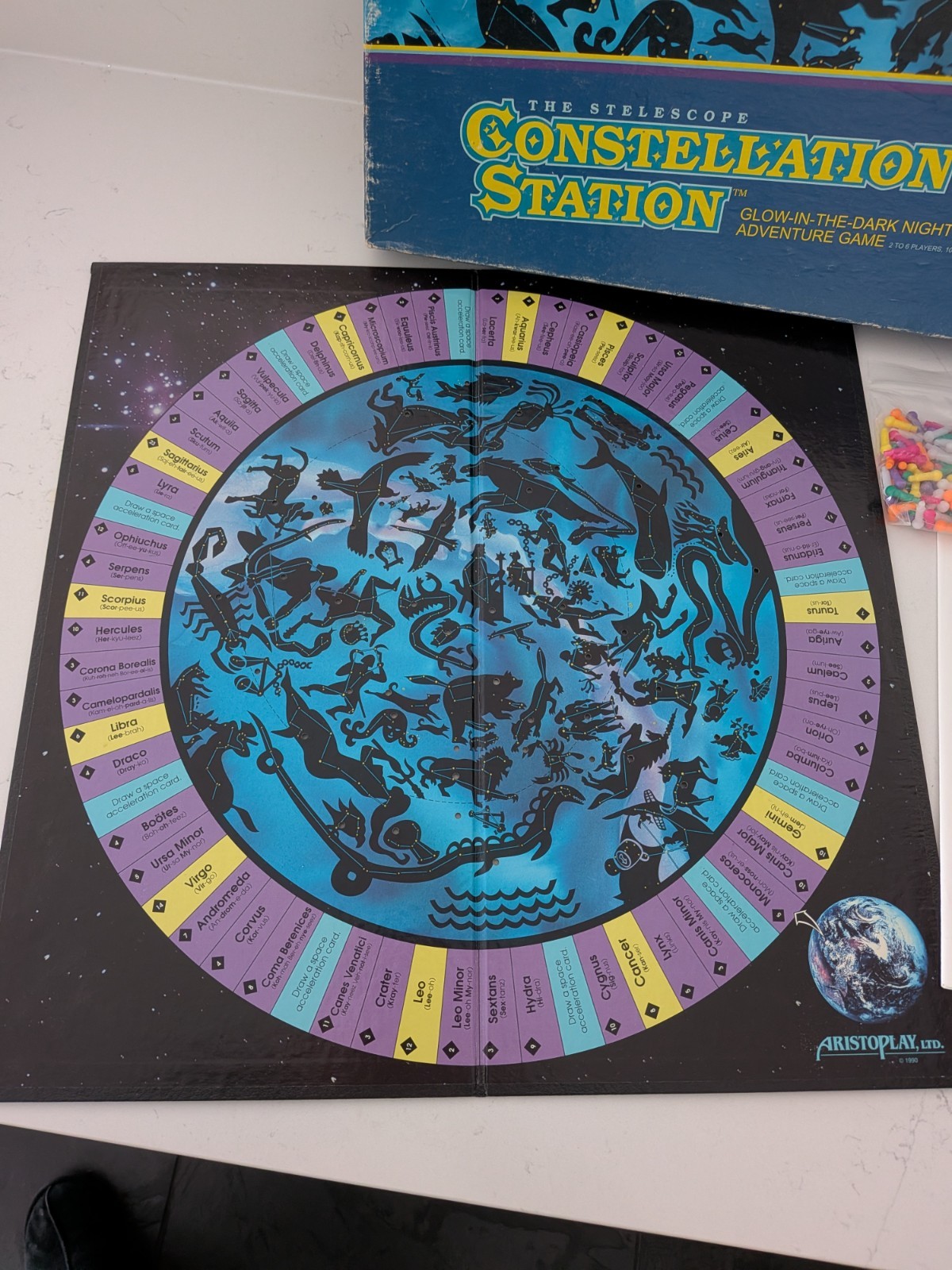 Vintage Constellation Station The Telescope Board Game Aristoplay 1990