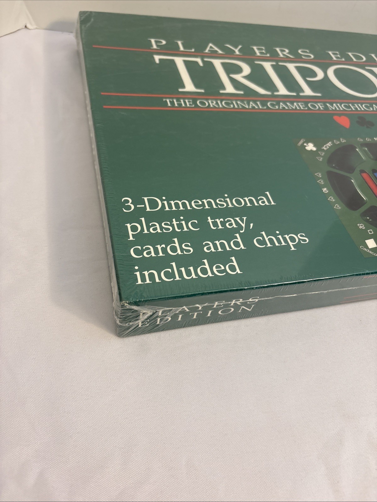 TRIPOLEY Players Edition No. 300 SEALED NEW Cadaco 1989 Rummy Hearts & Poker
