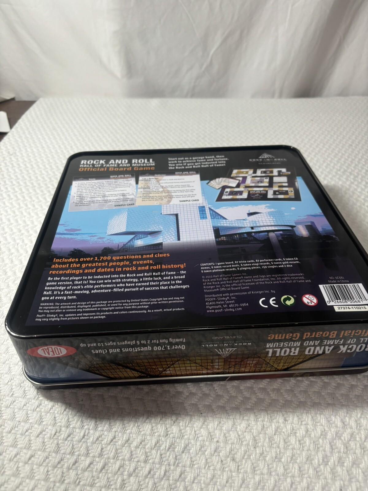 ROCK and ROLL Hall Of Fame and Museum Official Board Game – NEW OPEN BOX Family