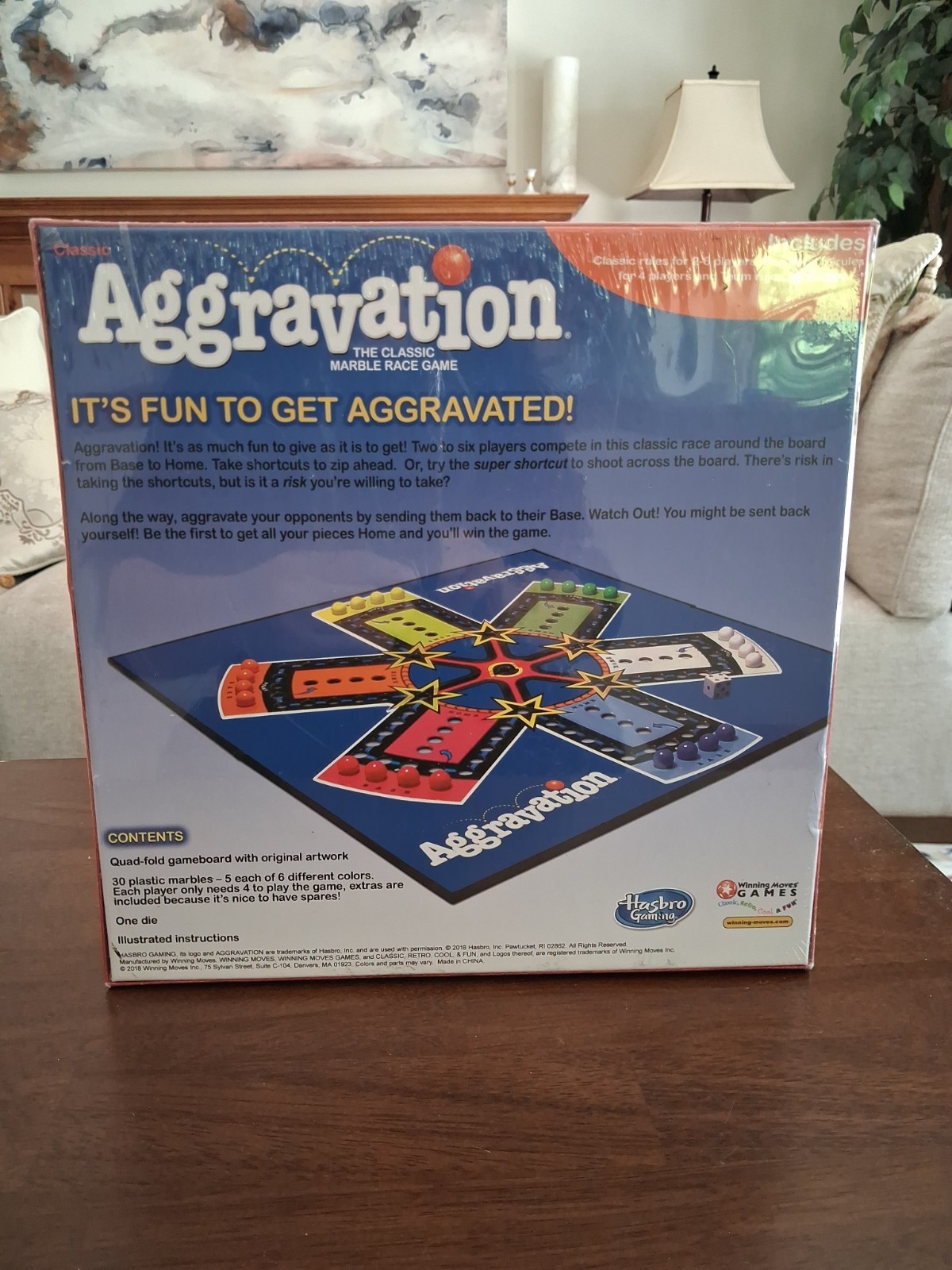 New Original Aggravation Marble Race Board Game New SEALED BOX! FREE SHIPPING!