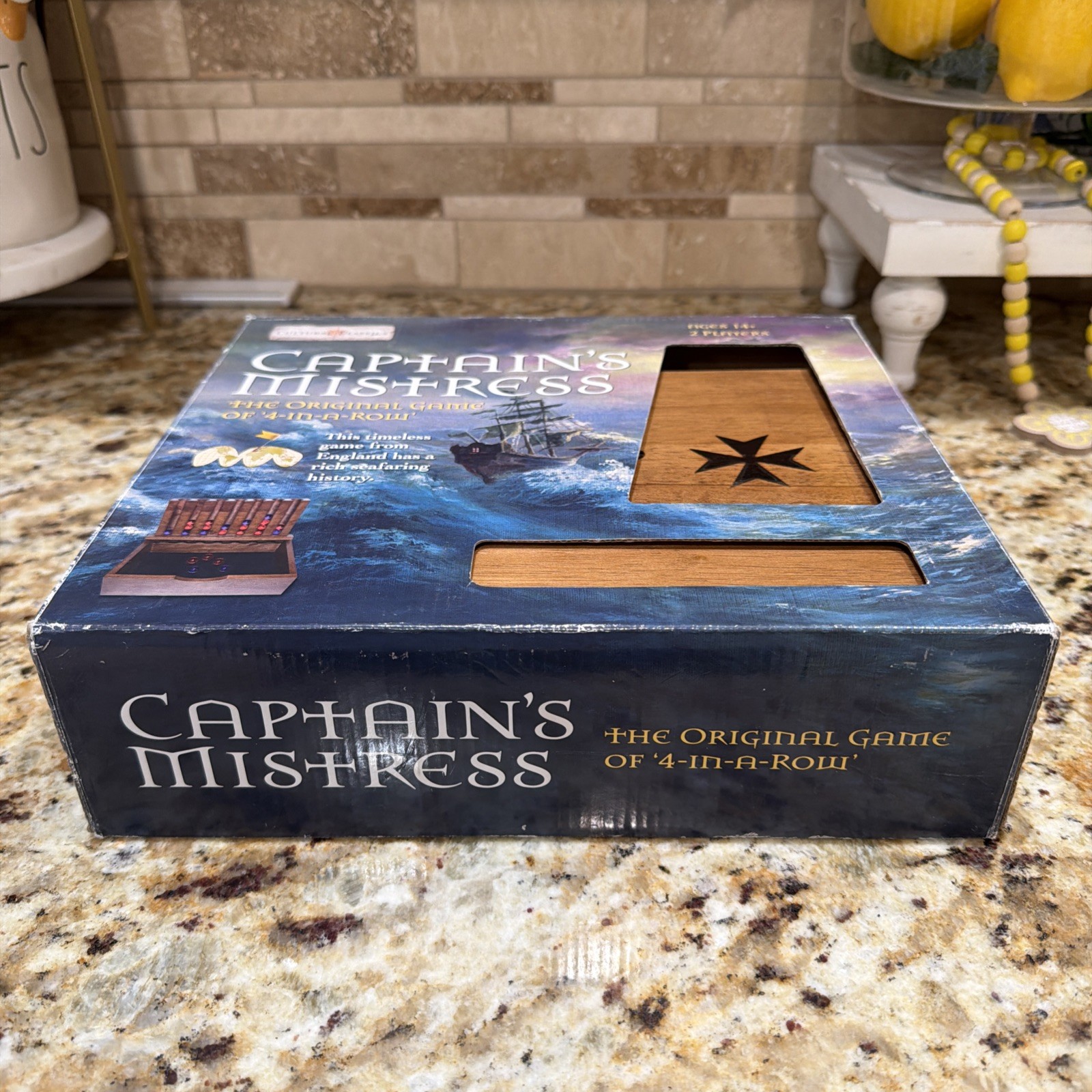 CAPTAIN’S MISTRESS WOOD ORIGINAL 4 IN A ROW GAME CULTURAL CLASSICS PLEASE READ