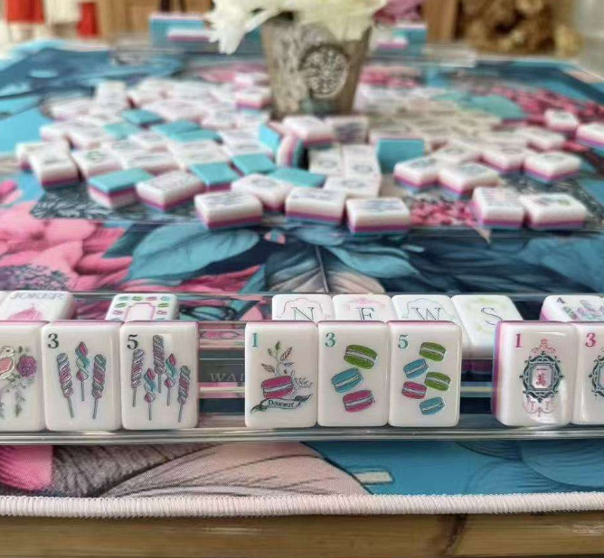New high-end Blue Paris Candy🍬American Mahjong Tiles set,160 tiles+ Bag