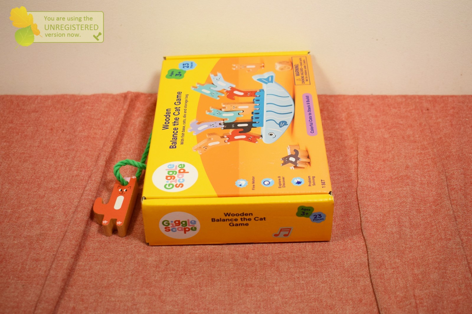 Gigglescape Wooden Balance the Cat Game 23pc