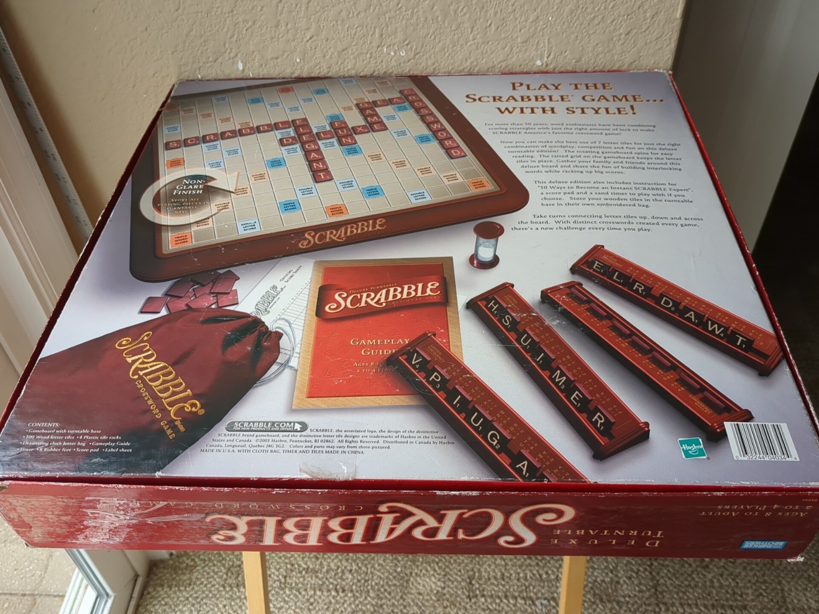 Milton Bradley 4034 Scrabble Deluxe Edition Board Game