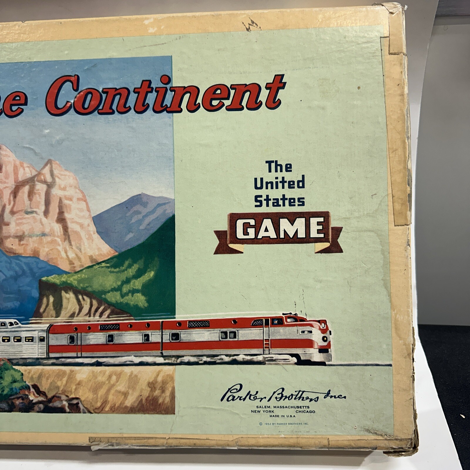 1952 Second Edition Across The Continent Board Game Parker Brothers Complete