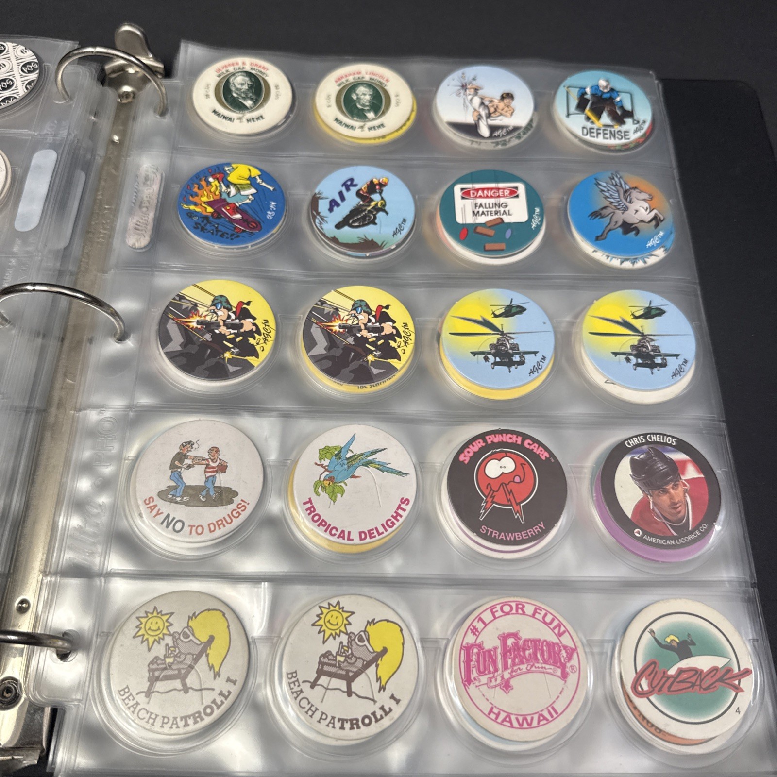 Vintage 1990s-2000s POG Collection Binder Over 400 pcs With Various Designs-READ