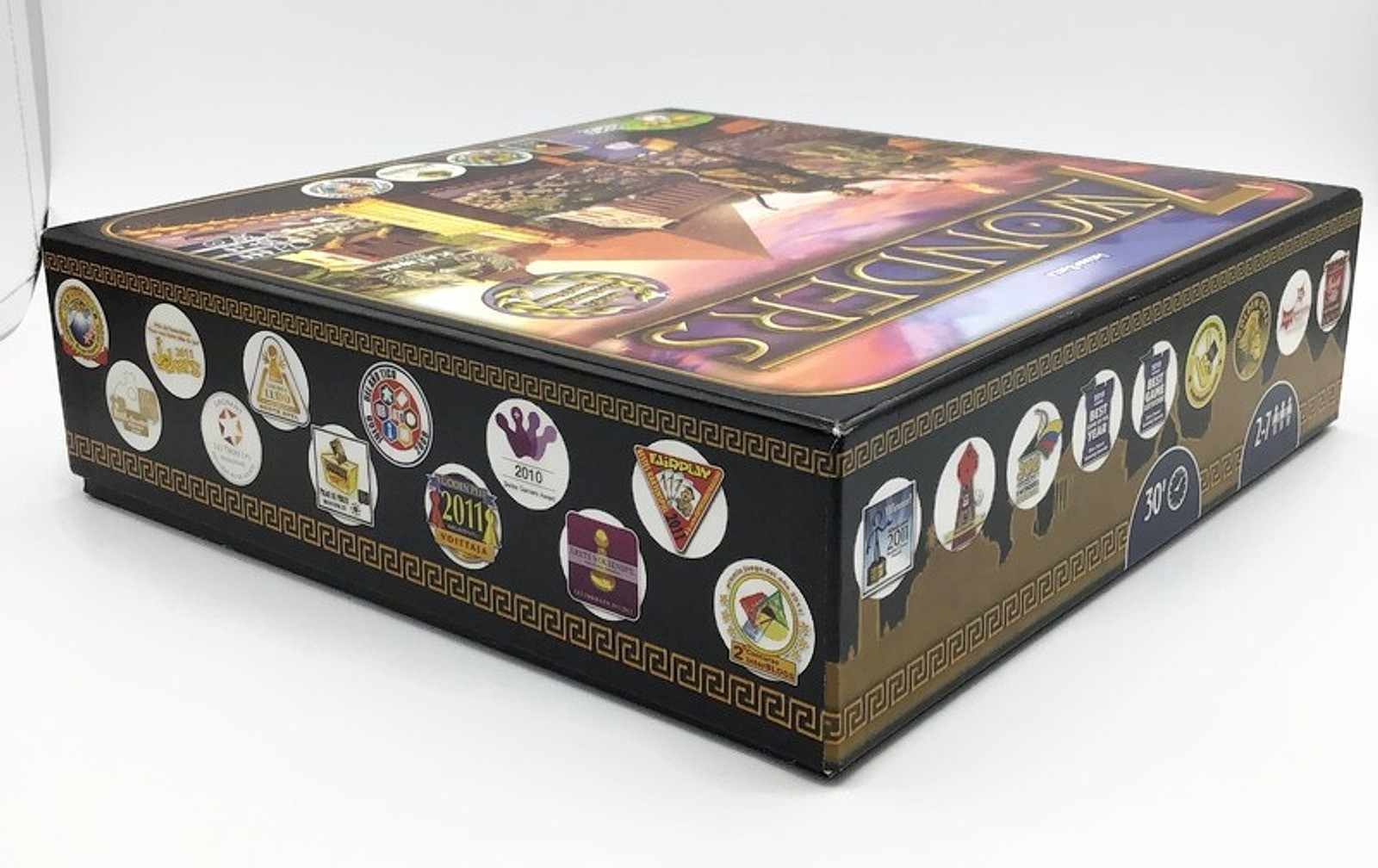 7 Wonders Board Game Antoine Bauza Repos Unpunched Complete Open Box 2010