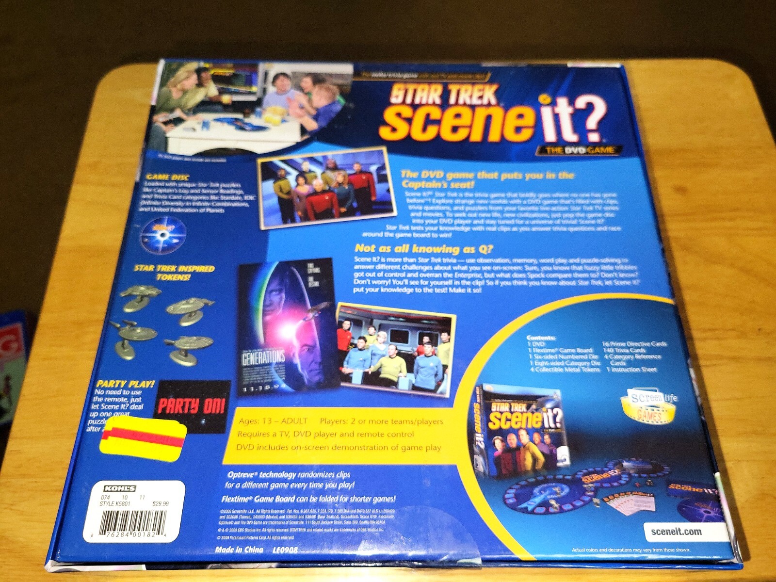Star Trek Scene It Trivia DVD Game Screenlife Games 2009 NEW/SEALED MOVIE/TV